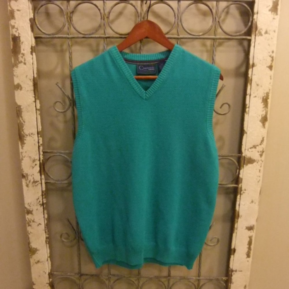 CHARLESTON THREADS V-NECK SWEATER VEST MENS-MEDIUM